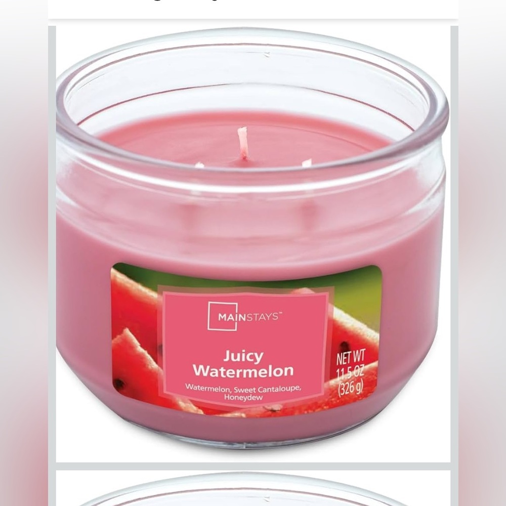Mainstays Juicy Watermelon Candle - Pink